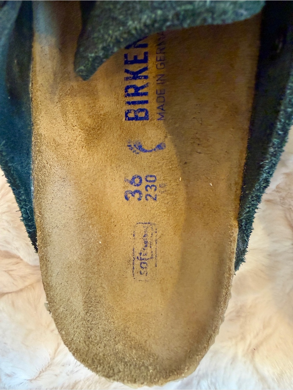 Birkenstock Boston Clogs in black suede, size 36 - Picture 5 of 6